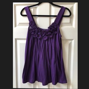 Express Flowing purple top